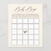 Celestial Whale Theme Baby Bingo Game (Front)