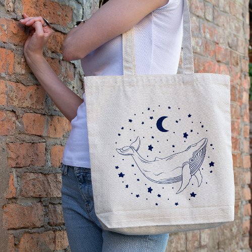 Celestial Whale  Tote Bag