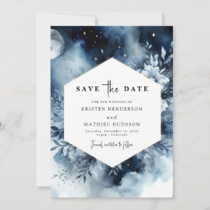 Celestial Whimsy Moonlit Wedding Save The Date