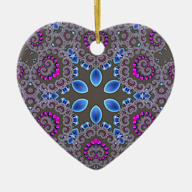Celestial Whirl Ceramic Ornament (Front)