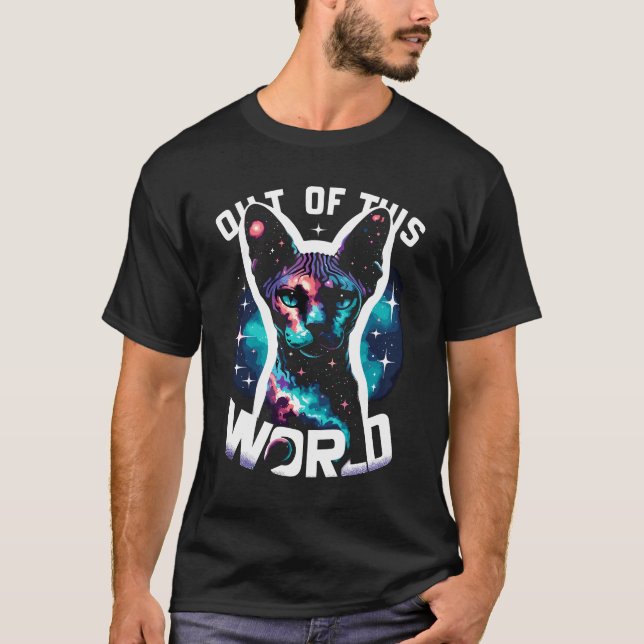 Celestial Whiskers - Out of This World Cat Tee (Front)