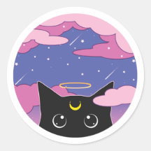 celestial whiskers Sticker