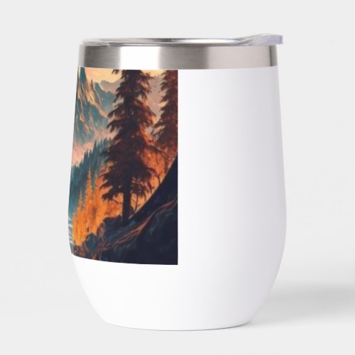 Celestial Whispers Thermal Wine Tumbler