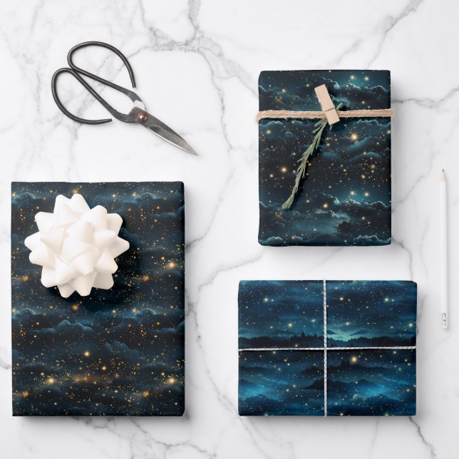Celestial Whispers Wrapping Paper (Front)