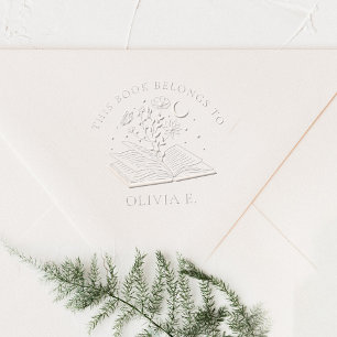Celestial Wildflowers Custom Name Book Embosser
