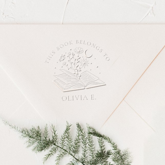 Celestial Wildflowers Custom Name Book Embosser (Creator Uploaded)