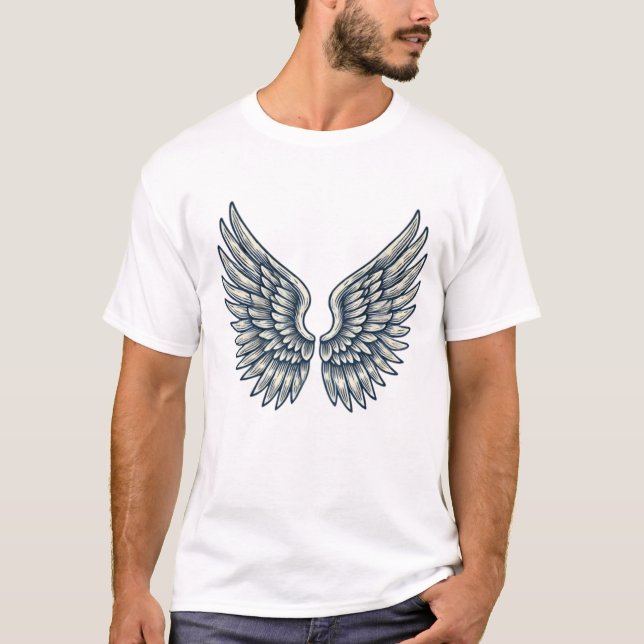 Celestial Wings Angelic T-Shirt (Front)