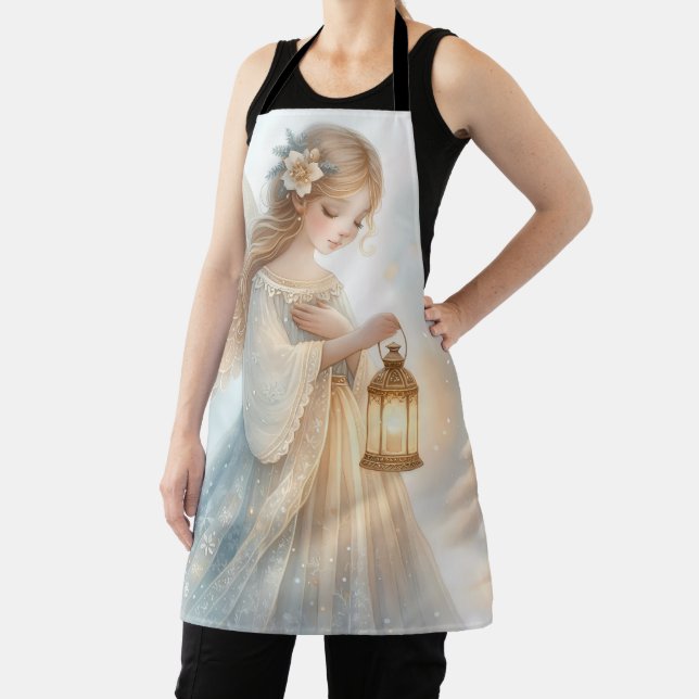 Celestial Winter Angel Lantern of Comfort Apron (Insitu)