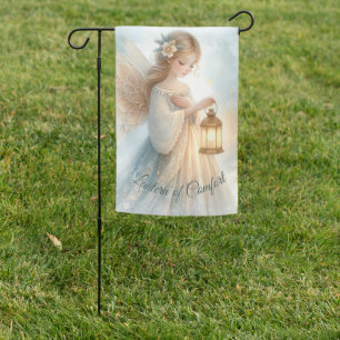 Celestial Winter Angel Lantern of Comfort Garden Flag