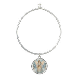 Celestial Winter Angel Lantern of Grace Bangle Bracelet
