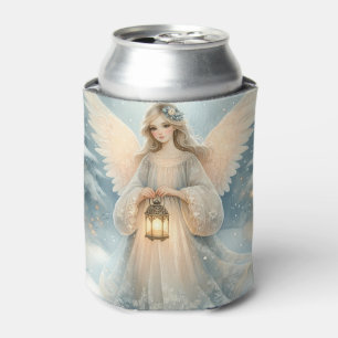 Celestial Winter Angel Lantern of Grace Can Cooler