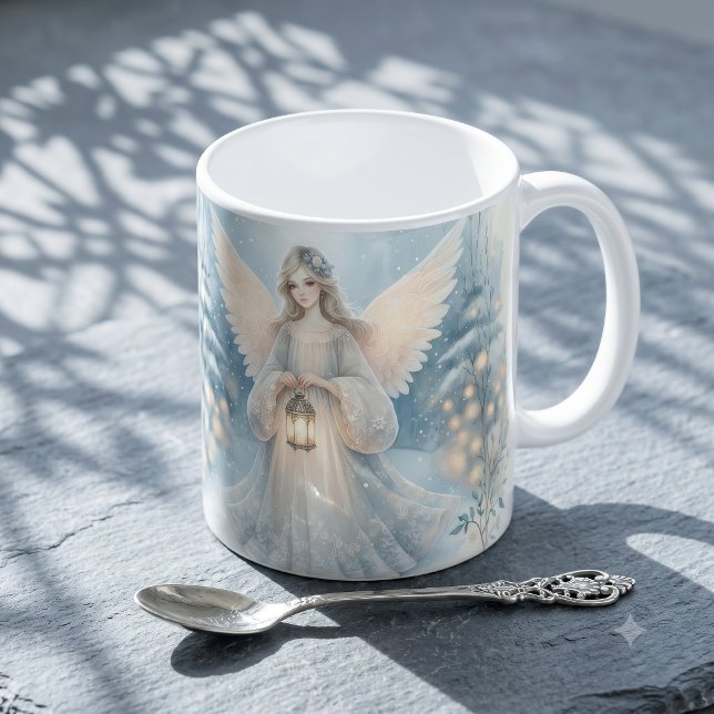 Celestial Winter Angel Lantern of Grace Coffee Mug (Celestial Winter Angel Lantern of Grace Coffee Mug
)