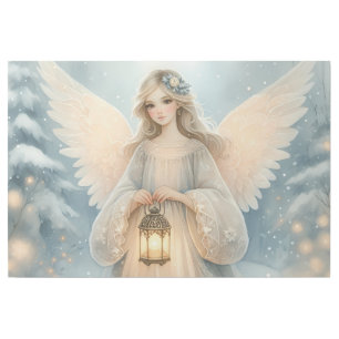 Celestial Winter Angel Lantern of Grace Gallery Wrap