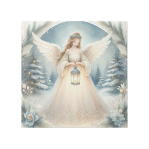 Celestial Winter Angel Lantern of Hope Gallery Wrap