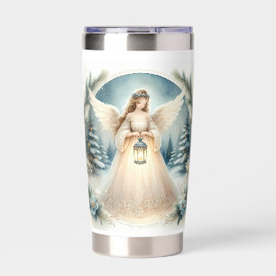 Celestial Winter Angel Lantern of Hope Insulated Tumbler