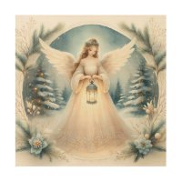 Celestial Winter Angel Lantern of Hope