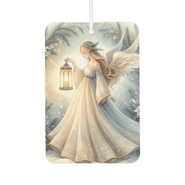 Celestial Winter Angel Lantern of Peace Air Freshener (Front)