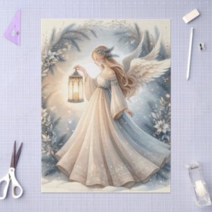 Celestial Winter Angel Lantern of Peace Tissue Paper