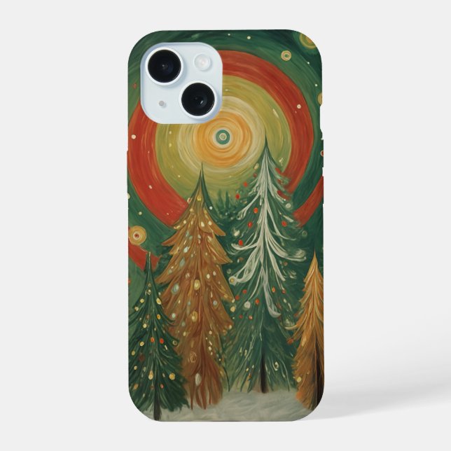 Celestial Winter Grove Iphone Case (Back)
