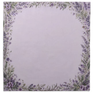 Celestial Witch’s Kitchen Purple Botanical Cloth Napkin