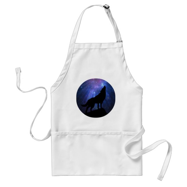 Celestial Wolf Adult Apron (Front)