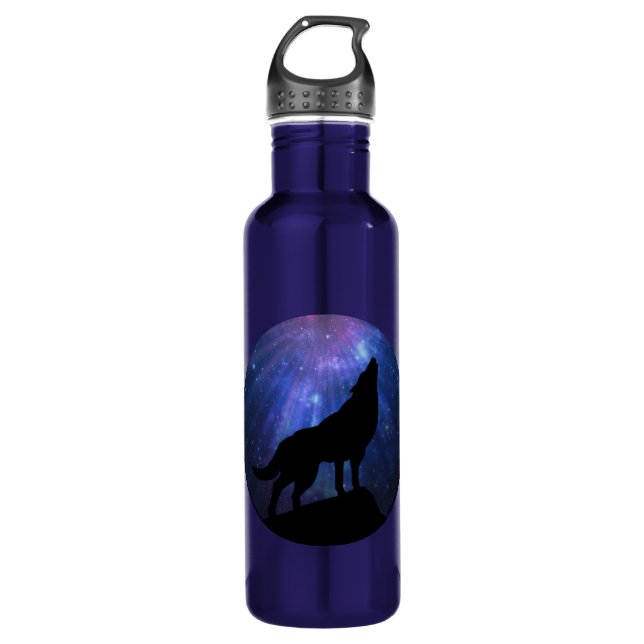 Celestial Wolf Water Bottle (Front)