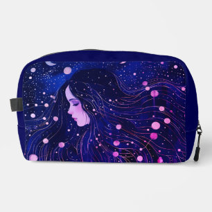 Celestial Woman Goddess Moon Stars Sky Toiletry Dopp Kit