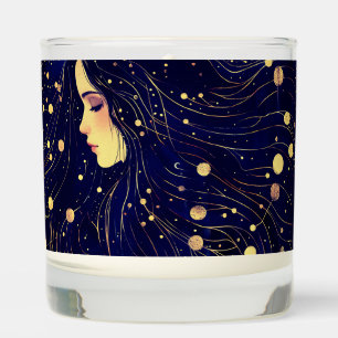 Celestial Woman Sky Goddess Moon Stars Scented Candle