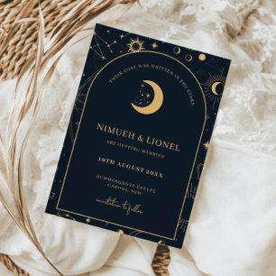 Celestial Written in the stars Save the Date Invitation