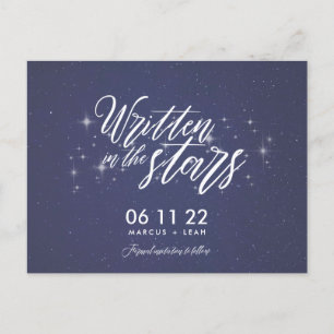 Celestial Written in the Stars Save the Date Postcard