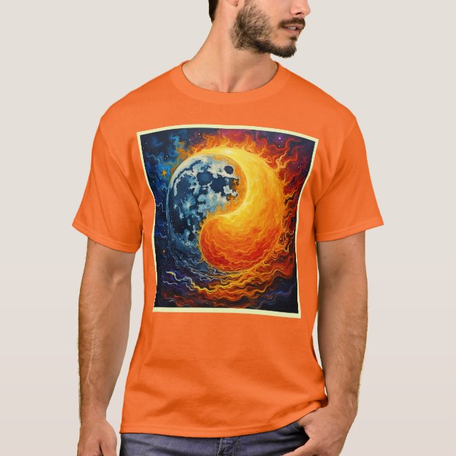 Celestial Yin Yang Art T-Shirt (Front)