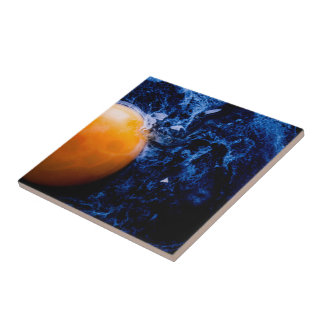 Celestial Yolk – Fragment of Life Ceramic Tile