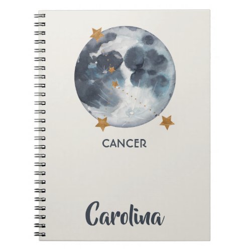 Celestial Zodiac Moon Stars Cancer Journal
