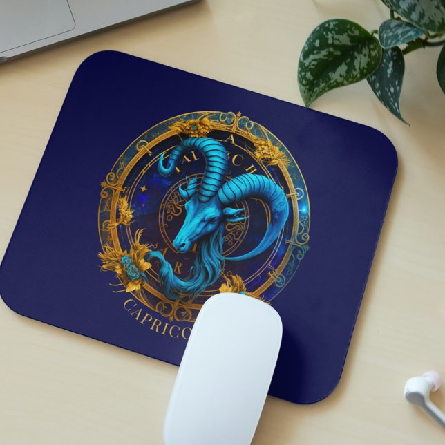 Celestial Zodiac Sea Goat Symbol Fantasy Capricorn Mouse Pad (Creator Uploaded)