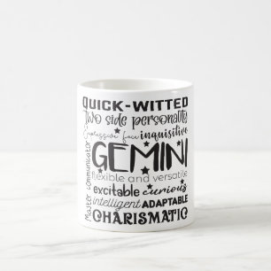 Celestial Zodiac Sign Mug/Gemini Description Coffee Mug