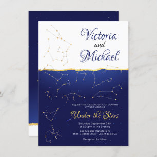 Celestial Zodiac Star Signs Constellation Invitation