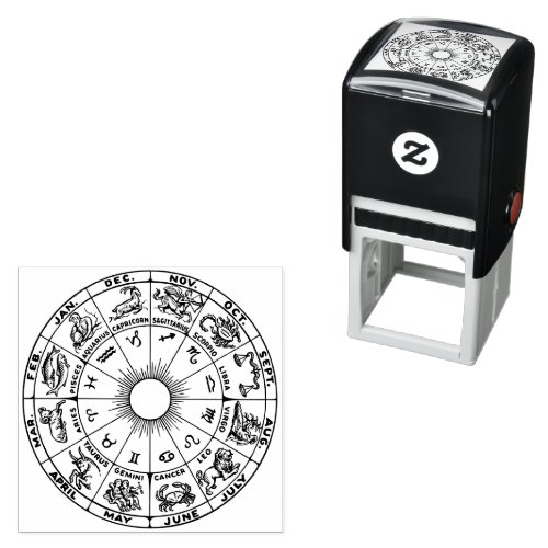 Celestial Zodiac Wheel Chart 1 Self_inking Stamp