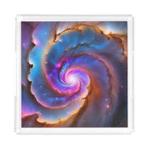 “Celestium” - Nebula and Galaxies Acrylic Tray