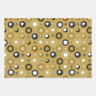 Celestrial Clockwork Wrapping Paper