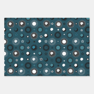Celestrial Clockwork Wrapping Paper