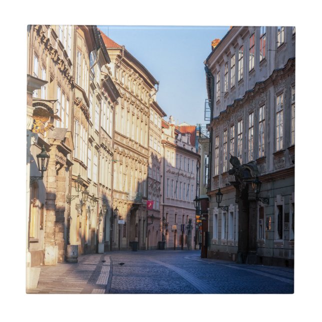 Celetna Street in Old Town of Prague Ceramic Tile (Front)