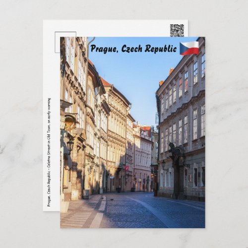 Celetna Street in Old Town of Prague Postcard