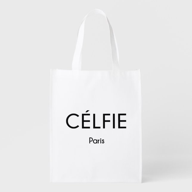 CELFIE Paris Reusable Grocery Bag (Front)