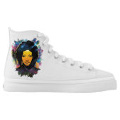 Celia Cruz High-Top Sneakers (Left Shoe Inside)