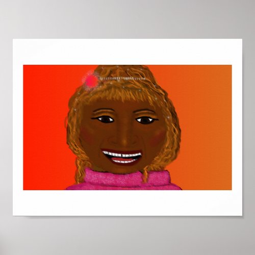 Celia Cruz Painting Poster