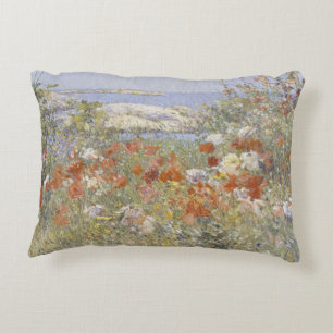 Celia Thaxter's Garden by Frederick Childe Hassam Accent Pillow