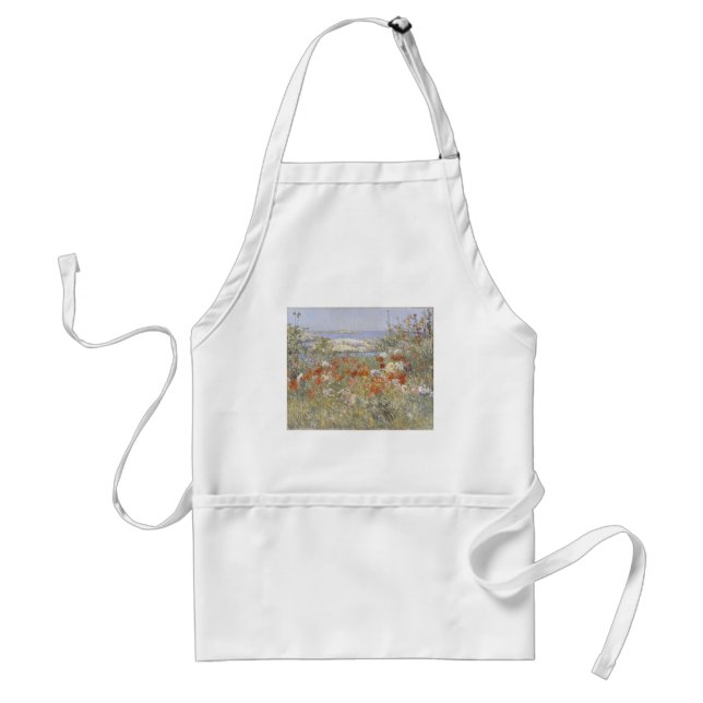 Celia Thaxter's Garden by Frederick Childe Hassam Adult Apron (Front)