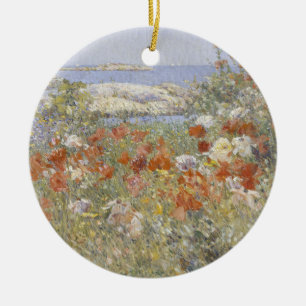 Celia Thaxter's Garden by Frederick Childe Hassam Ceramic Ornament