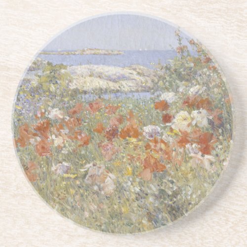 Celia Thaxters Garden by Frederick Childe Hassam Coaster