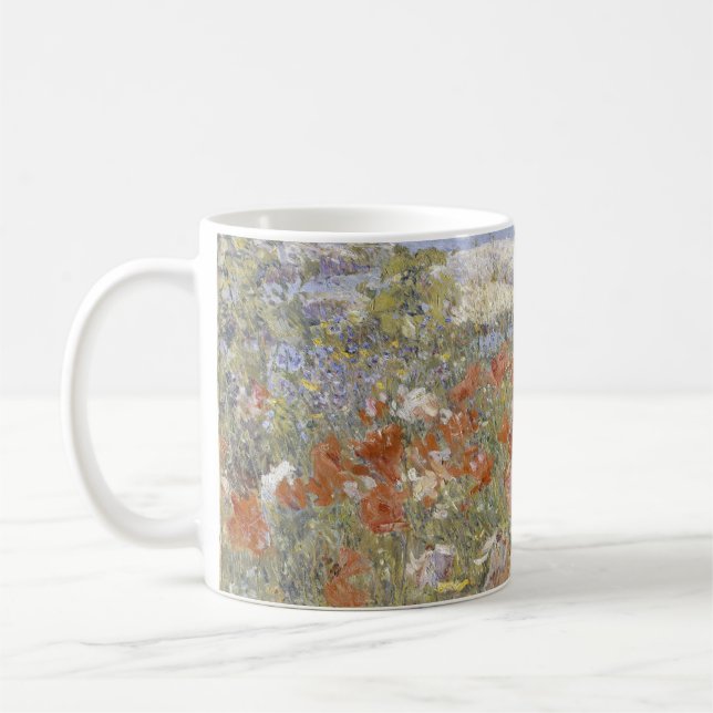 Celia Thaxter's Garden by Frederick Childe Hassam Coffee Mug (Left)